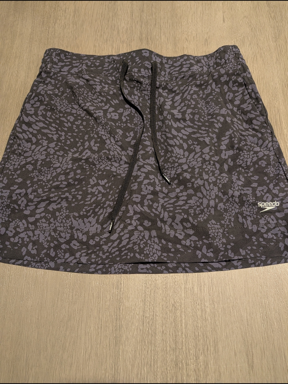 Women's Speedo Black/Grey Speckled Active Skort Size M
